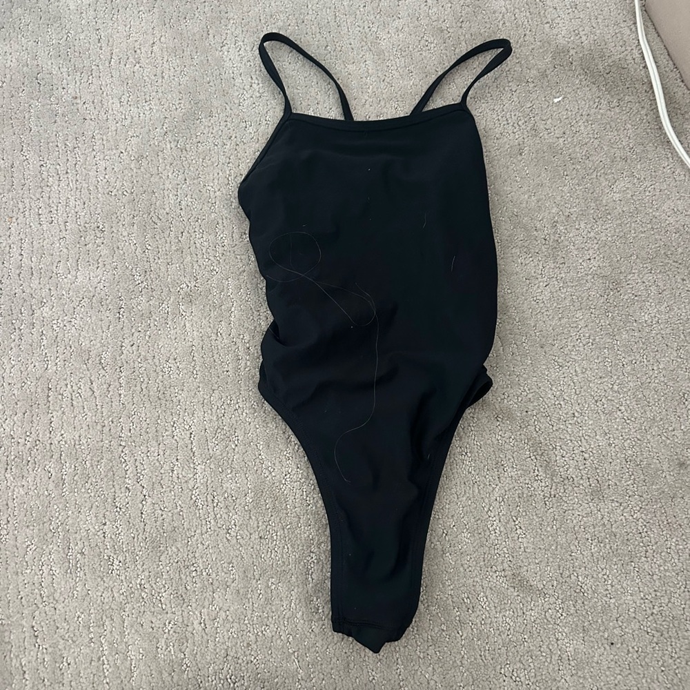 Black One-Piece Swimsuit